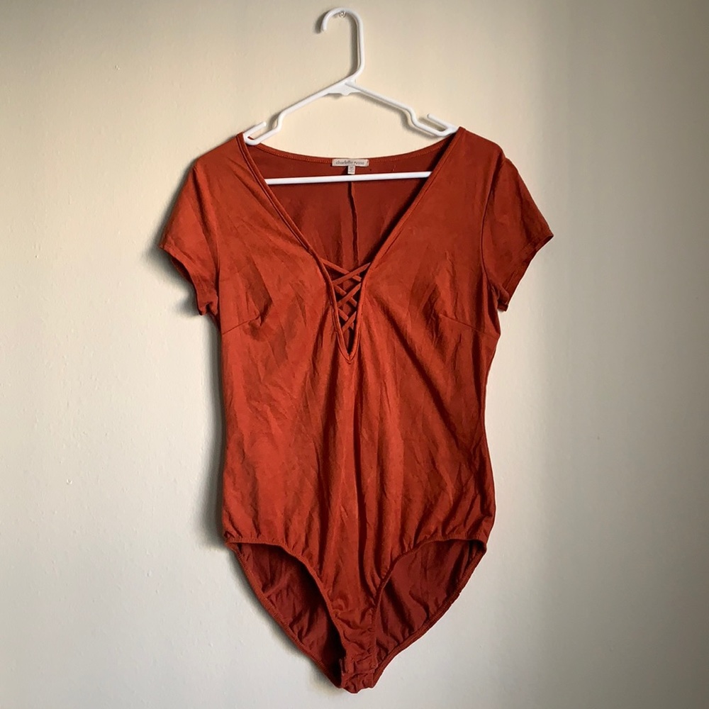 Burnt orange bodysuit